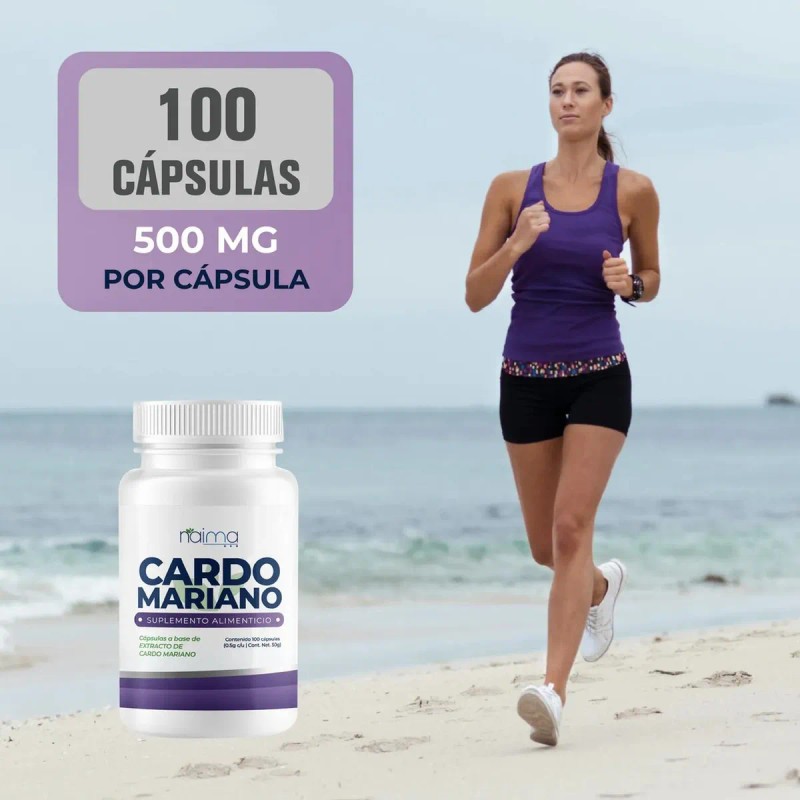 Cardo Mariano 500mg 100 Cápsula Por Frasco Sabor