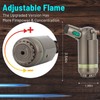 Refillable Butane Torch Lighter - Super Long Flame, Windproof, Adjustable