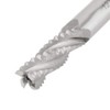 Milling Cutter 4 Pcs,4 Flutes HSS Roughing End Mill CNC