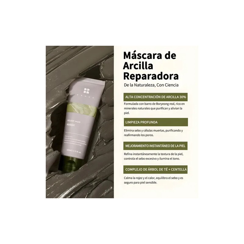 Brmud Skincare Bundle Mud Mask 110ml Cleanser 150ml