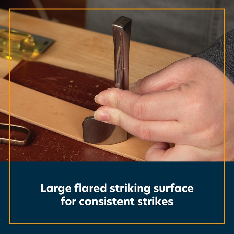 Weaver Leather Supply English Point Leather Punch Tool, Hand-Forged Steel