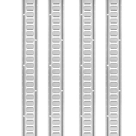 34PCS 5FT E-Tracks Set Tie-Down Rail Kit with 8 Steel Rails 2 Single Slot 8 O Rings and 8 Tie-Offs D-Rin Ratchet Tie DownsDefault: Default
