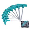 9Pcs Hex Wrench TShape Double Head NonSlip Handle Screw Tightening