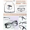 MARE AZZURO Oversized Reading Glasses 1.00+ Women Fashion Large Readers