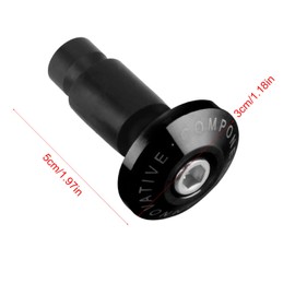 KIMISS Motorbike Handlebar Ends, Universal 22mm 7/8inch Motorcycle Handlebar End Slider Plug Caps for Racing ATV Offroad (Black)