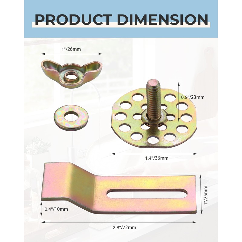 Undermount Sink Clips 10 Pack: Premium Sink Brackets & Sink