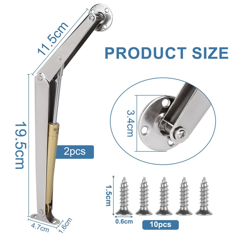 LALAGO Gas Lift 200 N/PC, Lid Support Hinges Hold in