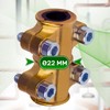 Drilling Clamp Diameter 22 mm Brass for Copper Pipe -
