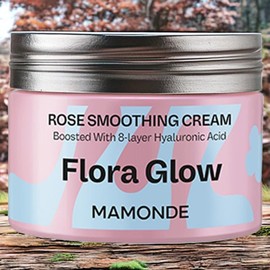 Mamonde Facial Cream Skin Elasticity Flora Glow Rose Smoothing Cream 1ea 50ml / 마몽드 페이셜크림 피부탄력 플로라 글로우 로즈 스무딩 크림 1개 50ml