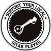 CafePress Support Sitar Player Bumper Sticker (10 Pk) 10"x3" Rectangle