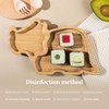 Bamboo Baby Plate Set with Suction - Dinosaur Divided Toddler
