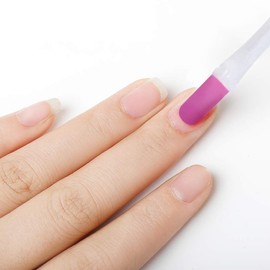 IVON 3 Pack Nail Cuticle Trimmer Pusher Remover, Double End & Plastic Handle (White)