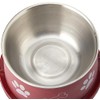 Trixie Plastic Coated Stainless Steel Long-Ear Bowl, 15 cm Diameter,