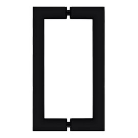 CRL SQ8X8MBL Matte Black 8" x 8" SQ Series Square Tubing Back-to-Back Pull Handles