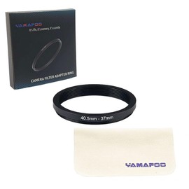 YAMAFOO 40.5mm to 37mm Step-Up Ring/Step Down Rings Filter Adapter for All Brands UV ND CPL Metal Ring Step-Up Rings Adapter Filter,Black(40.5-37)
