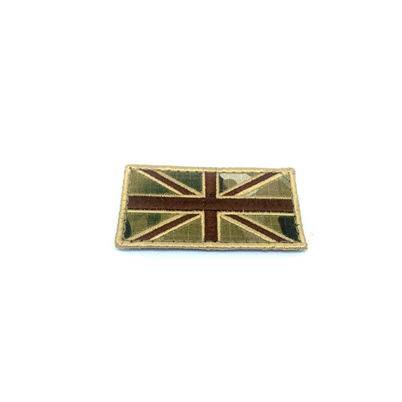 Union Jack Great Britain Multicam Flag Embroidered Airsoft Patch
