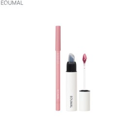 EQUMAL Non Serction Over Lip Set 2items, Tint#$%Lip Pencil:111 UNVEILED MOVE-03 Mellow Beige