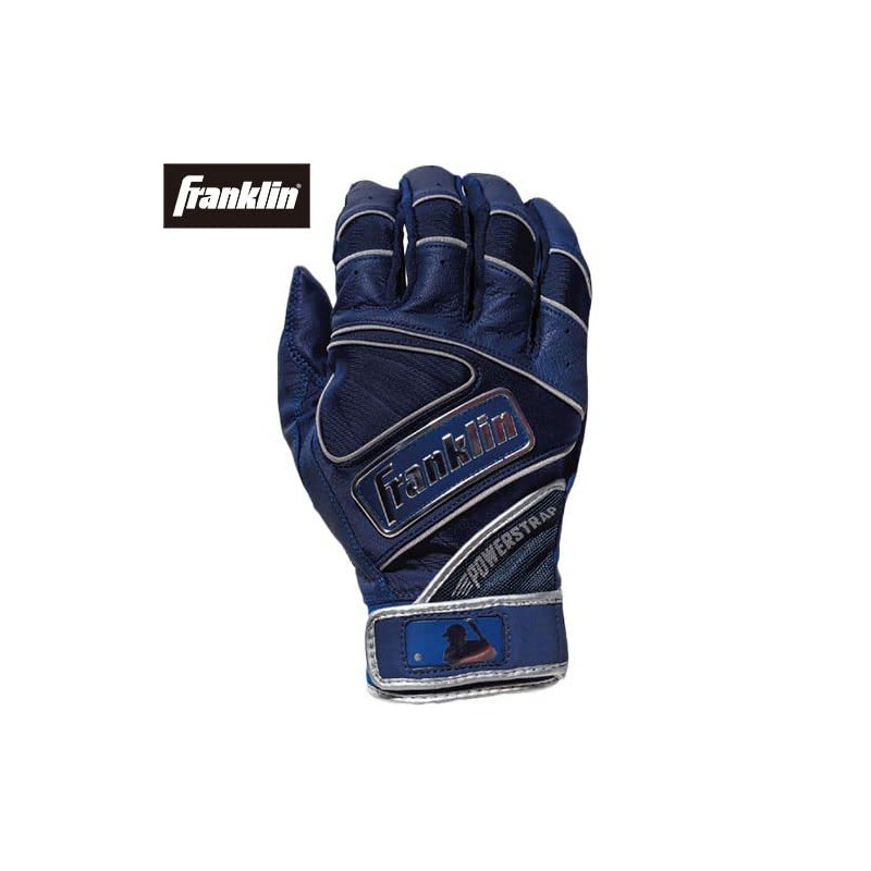 Franklin 20492 NV L Baseball Men's Batting Gloves, Power Strap