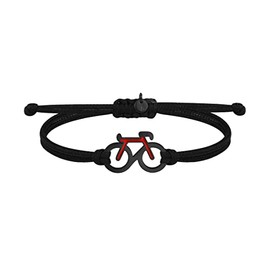 SAILBRACE Ruby Bike Bracelet Black/Red, Stainless Steel