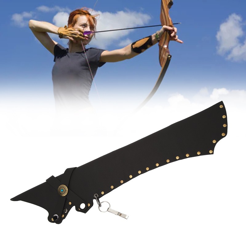 Archery Arrow Quiver Holding 20 Arrows Leather Archery Arrow Holder
