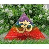 Large Orgone Pyramid | Onyx Chakra Pyramid Crystal | OM