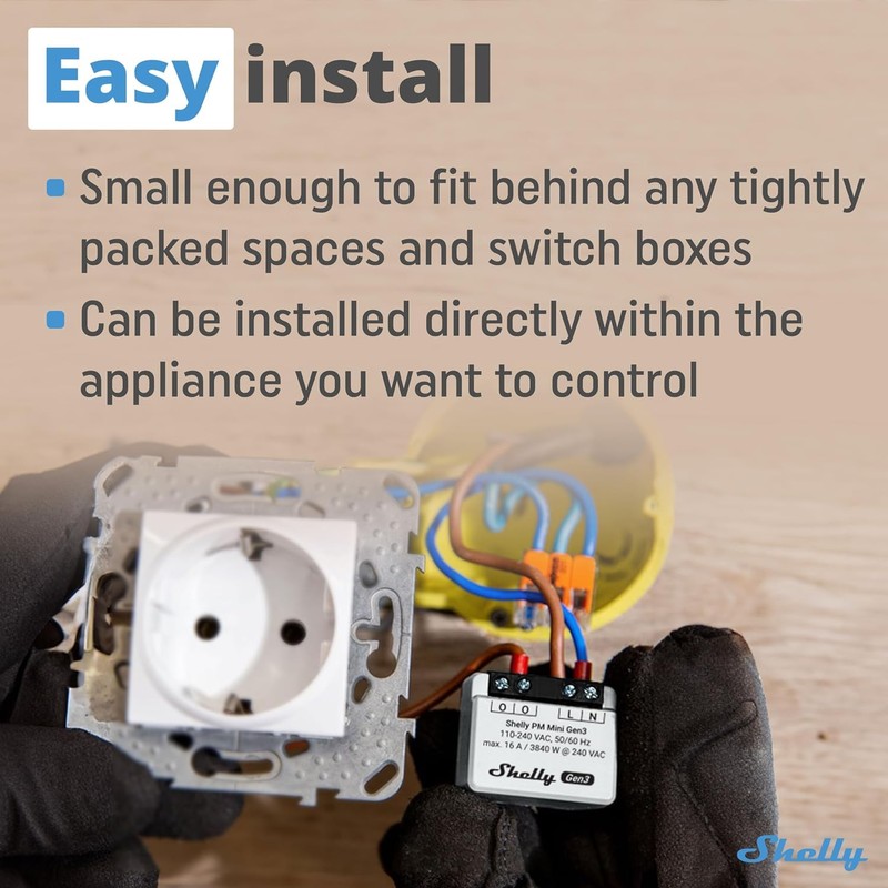 Shelly PM Mini Gen 3 | 4er Pack | Wlan