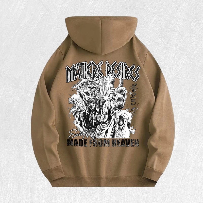 Mater Desires Graphic Hoodie 100% Cotton US Warehouse 6 ColorsColor: