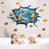 HPNIUB Under The Sea Wall Stickers Ocean Whale Fish Shark