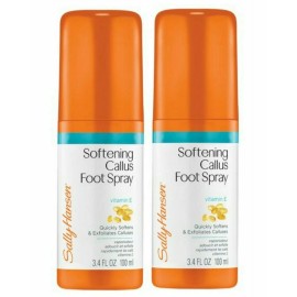 Sally Hansen (Pack 2) Sally Hansen Pedicure Collection, Callus Softening Foot Spray, 3.4 oz.