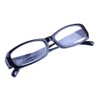 Inlefen Schlanke rechteckige Lesebrille Retro Vintage Brillen Herren Damen (black
