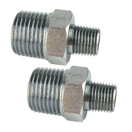 1/8 BSP Male to 1/4 inch BSP Male Step Up/Down Thread Union Air Fitting 2 PK FT084