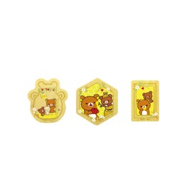 Nagano Factory RK482 Rilakkuma Magnet Set, Honey, Beige, 5.3 inches (13.5 cm)