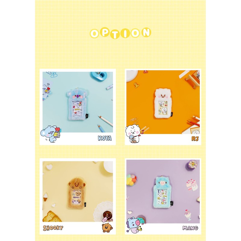 Solomon Shoji BT21 FKB_Photo Card Key Holder Ver.2 Fluffy Fluffy