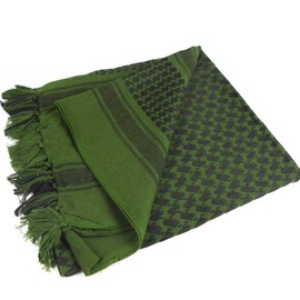 FREE SOLDIER Military Scarf Shemagh Men's Scarves Tactical Desert Scarf Bandana for Men & Women，Army Green