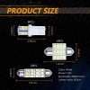 GLOWSPEED 20PCS White LED Bulb Interior Lights Package Kit for