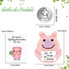 ZHTLTHZ Pocket Hug Lucky Pigs, Creative Knitting Wool, Mini Pig