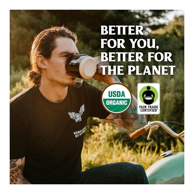 Death Wish Coffee, Organic and Fair Trade, Light Roast Coffee