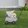 Pet Stroller, Portable Folding Dog Cart Freestanding Small Dog Stroller