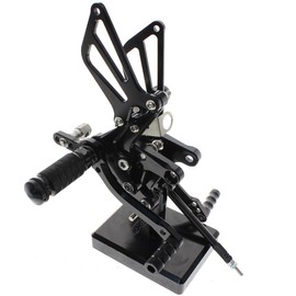 PROCNC Motorcycle Aluminum Rearsets Foot pegs Rear sets Footrest Fit for Suzuki GSXR1000 2000 2001 2002 2003 2004 GSXR750 1996-2005 SV650/SV650S SV1000/S 1998-2014 GSX600 2000-2005 (Black)