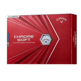 Callaway Golf Balls CHROME SOFT 2020 1 Dozen (12 Piece), 4 Piece, White