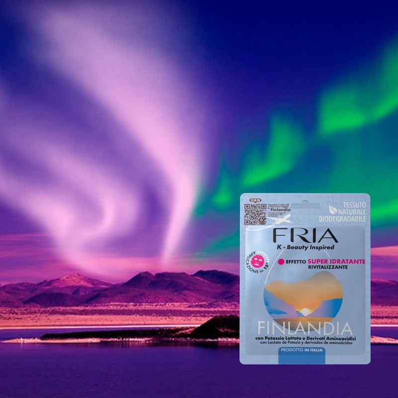 Fria K-Beauty Diario di Viaggio, 6 Maschere Viso Tessuto Biodegradabile