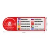 BIKE-label Sticker 3D Alarm Secured Object Monitored 45 x 135