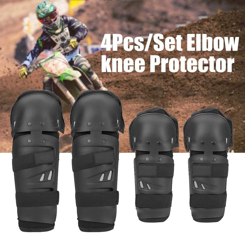 Knee Pads, 4pcs Motorcycle Protective Knee Pads Motocross Cycling Elbow