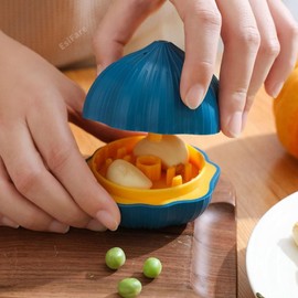 EsiFare Garlic Crusher, Garlic Press, Manual Rotary Garlic Twister, Ginger Crusher, Garlic Squeezer, Grater, Multi-functional, Easy to Use, Easy to Use, Compact Size, Portable