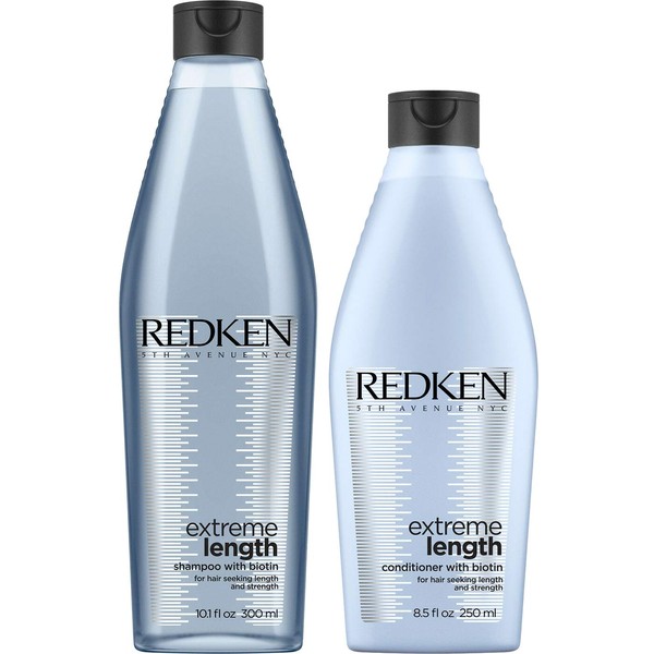 Redken Extreme Length Set with Biotin Shampoo 300 ml + Conditioner 250 ml Shampoo 300 ml + Conditioner 300 ml