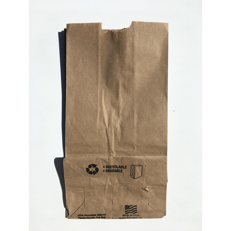 Duro Bag Brown 2# Recycled Paper Bag, 500 ct Made