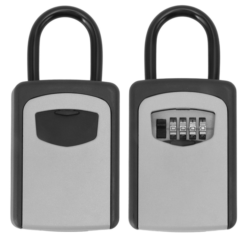 Key Lock Box Large Capacity Wall Mounted Resettable 4 Digit