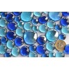 350g Blue Glass Stones Mixed in 3 Sizes 12-15mm, 17-21mm