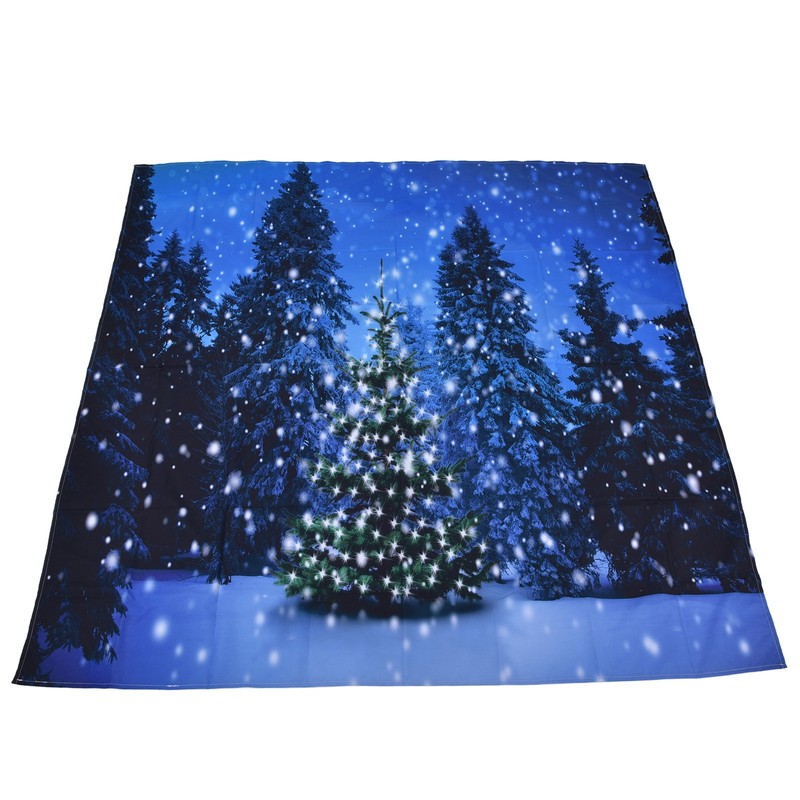 Christmas Tapestry Exquisite Christmas Tree Pattern Wall Hanging Blanket for