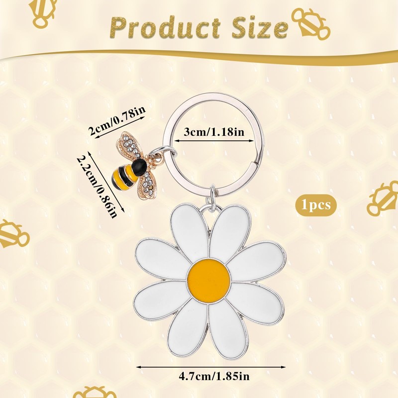 Key Ring Women's Bee Pendant Key Ring Animal Key Ring